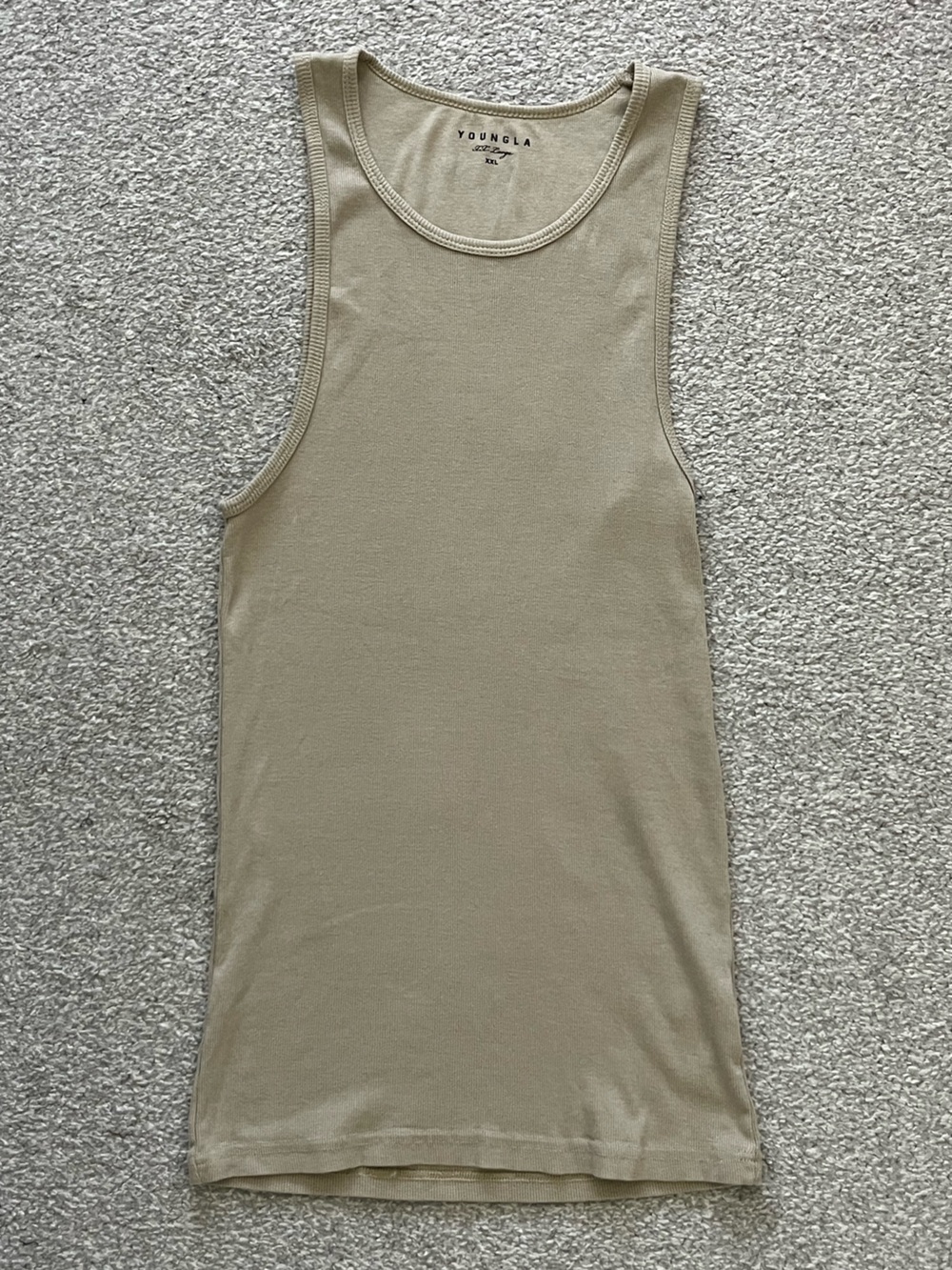Like New YoungLA Crewneck Tank in Taupe Size XXL
